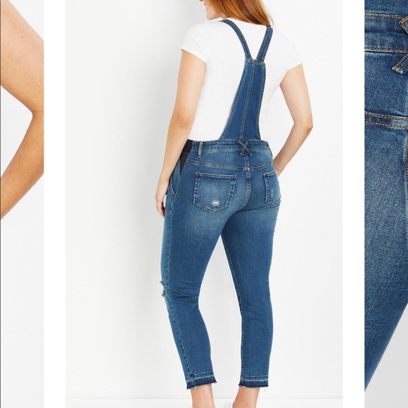 Indigo Blue Maternity Overalls - Picture 6 of 7